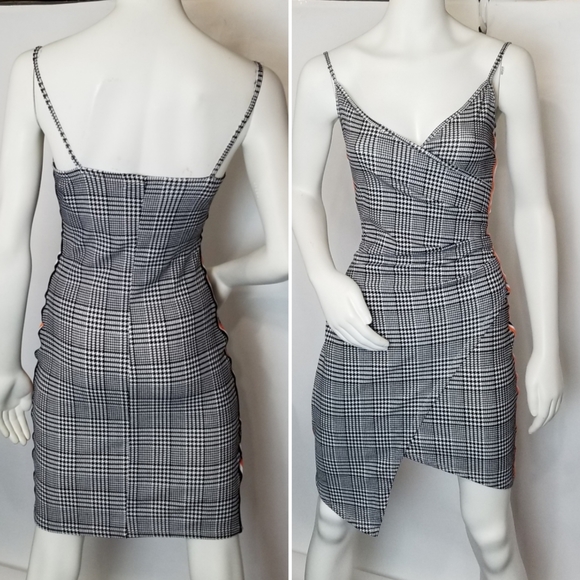 Plaid Asymetrical Dress - Picture 2 of 6